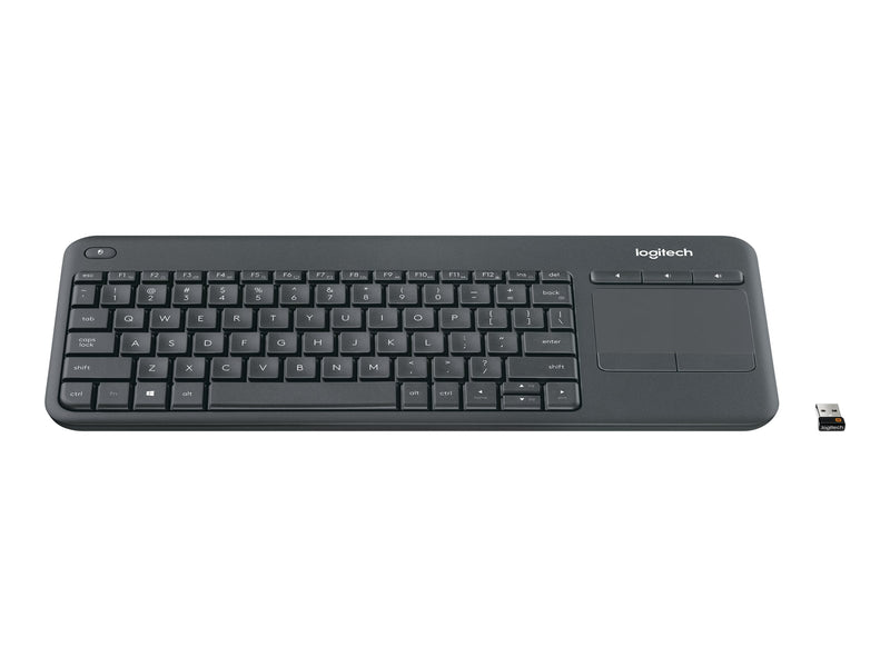 Logitech Kabellose Tastatur – Mit Touchpad, 10 m Reichweite