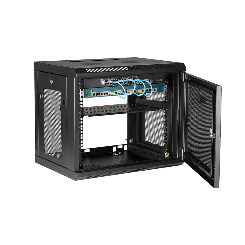 StarTech.com 9HE Wand-Server-Rack – abschließbar, belüftet
