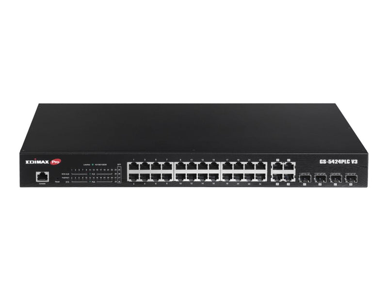 EDIMAX Netzwerk-Switch – 28 Anschlüsse, PoE+ Unterstützung