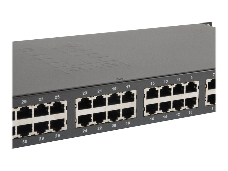 LevelOne Netzwerk-Switch – 34 Anschlüsse, PoE+ Unterstützung