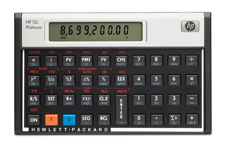 HP 12C Finanz-Taschenrechner – Vielseitig mit 130 Funktionen