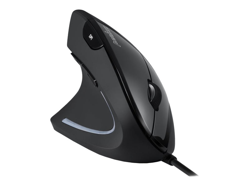 PERIXX Ergonomische Maus – Vertikal, für Linkshänder
