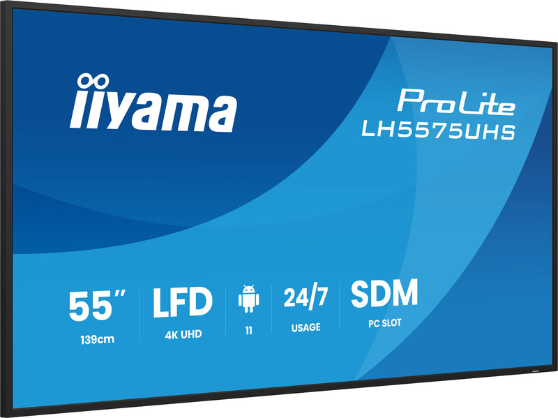 Iiyama 55" Display – 4K UHD, integrierter Mediaplayer