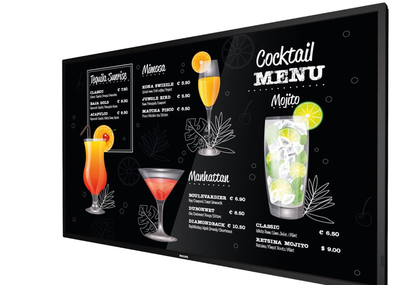 Philips 55" Digital-Signage-Display – UHD, für 24/7-Betrieb