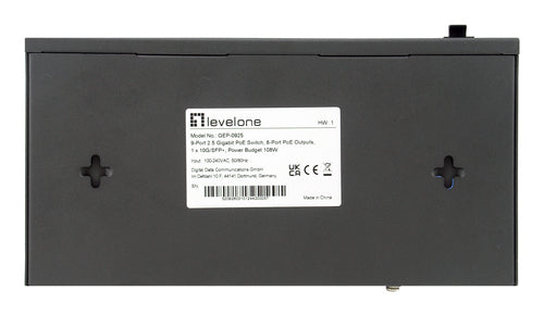 LevelOne Netzwerk-Switch – 9 Ports, Power over Ethernet