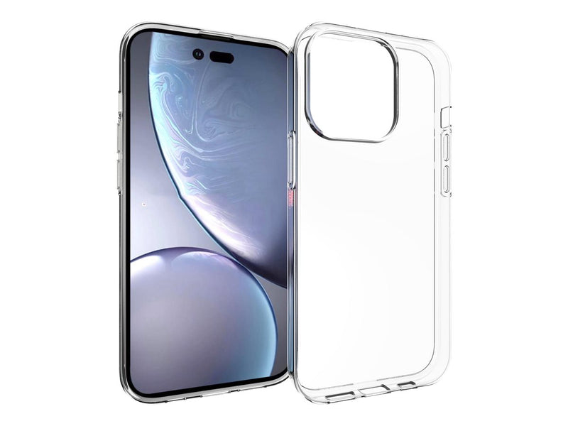ESTUFF iPhone 14 Pro Hülle – Klar, schlank, kabelloses Laden
