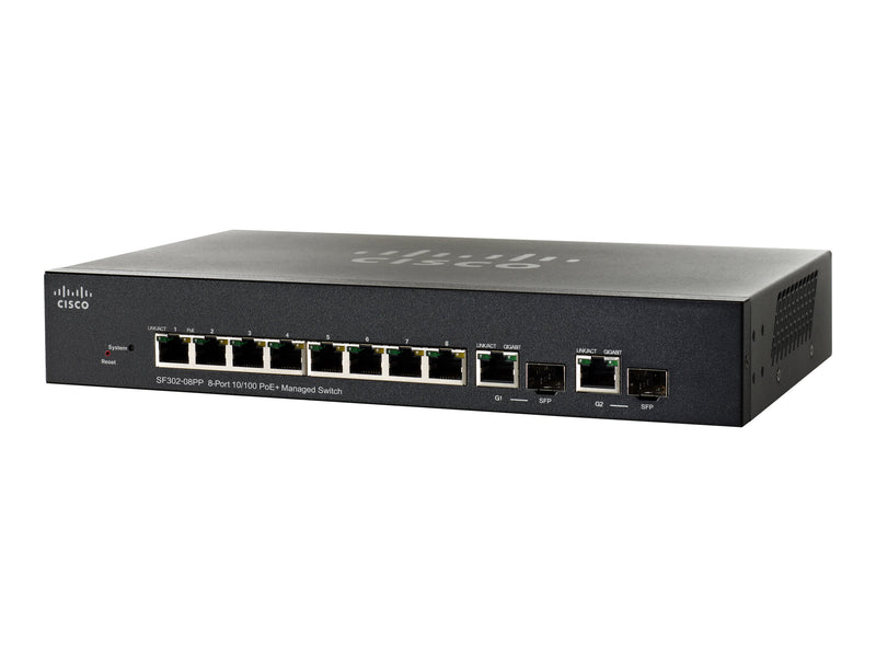 Cisco 8-Port Managed Switch – PoE+ für kleine Unternehmen