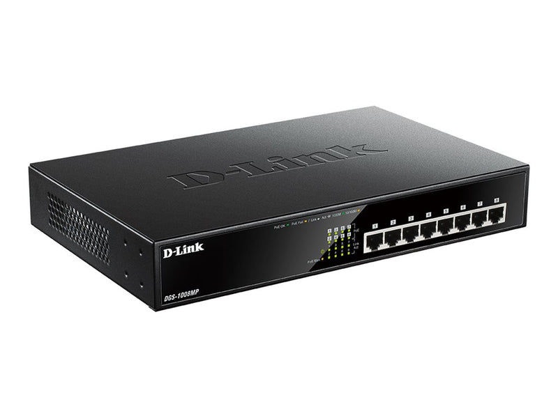 D-Link 8-Port Gigabit Switch – PoE+ für einfache Vernetzung