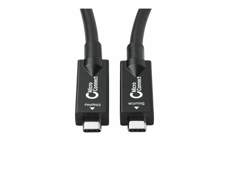 MicroConnect USB-C Kabel – 15 m Länge, 4K Unterstützung