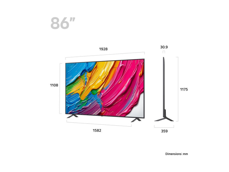 LG 86" QNED Smart TV – Großes Bild, intelligente Funktionen