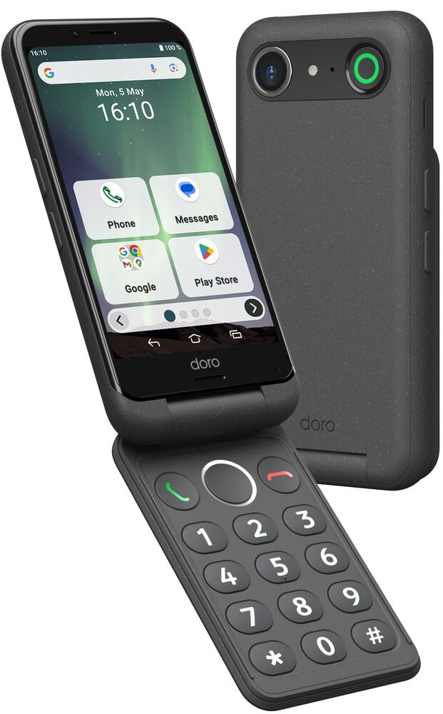Doro Aurora A20 Smartphone – Einfach zu bedienen, mit kabellosem Laden