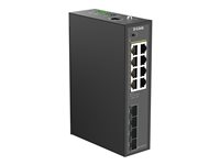 D-Link Industrie-Switch – 8 PoE+ Ports, 4 SFP für robuste Netzwerke
