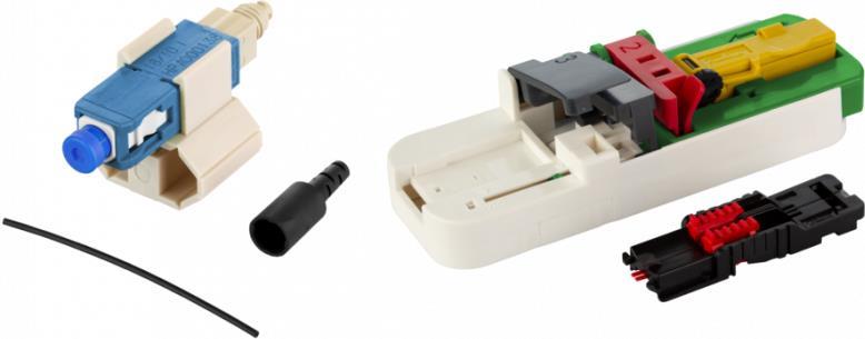 Metz Connect SC-Steckerbausatz – Hybrid, 20 Stück, inkl. Cleaver-Set