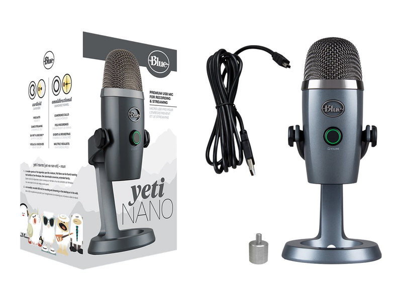 Logitech Blue Yeti Nano USB-Mikrofon – Klare Sprachaufnahmen
