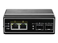 LevelOne 4-Port Gigabit Switch – PoE, für DIN-Schiene