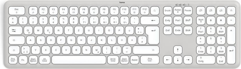 HAMA Multi-Device-Tastatur – Kabellos mit Funk & Bluetooth
