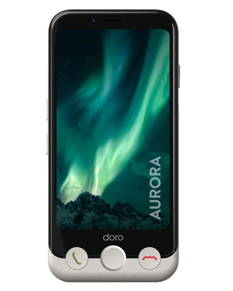 Doro Aurora A10 Plus Smartphone – Einfach zu bedienen, 64 GB Speicher