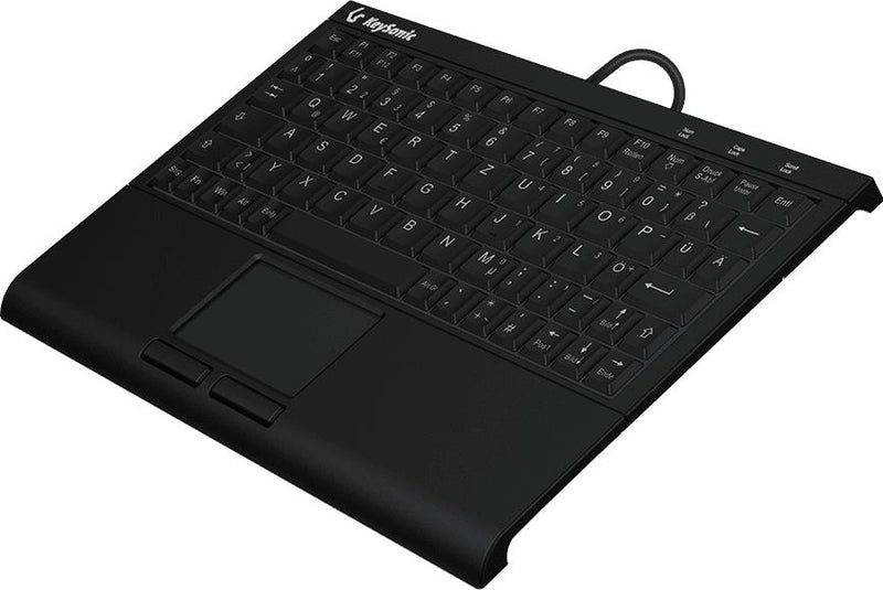 KEYSONIC Mini-Tastatur – Mit Hintergrundbeleuchtung und Touchpad
