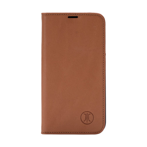 JT BERLIN Echtleder BookCase – Schützt Ihr iPhone 16 Plus stilvoll