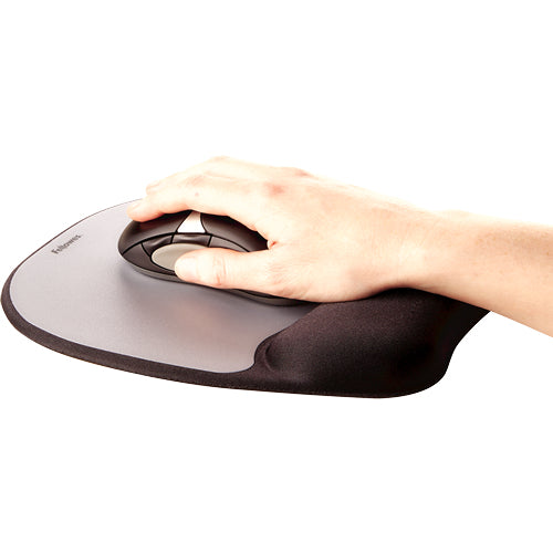 Fellowes Mauspad mit Handgelenkauflage – Memory Foam, rutschfest