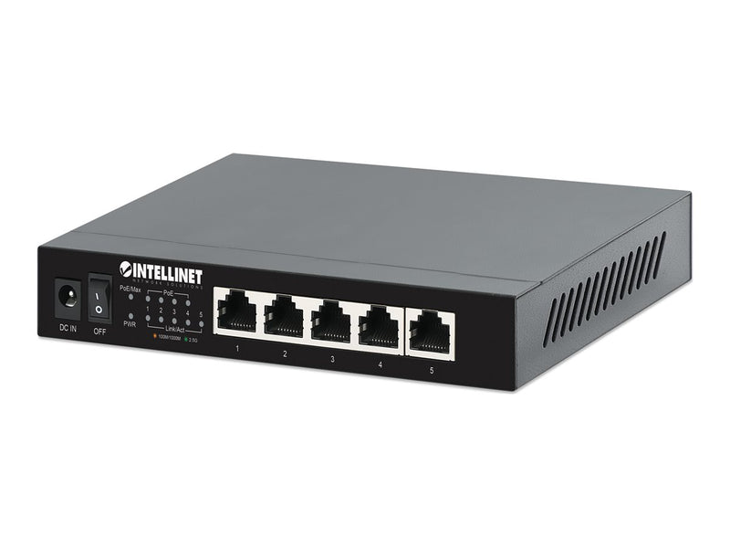 INTELLINET 5-Port Ethernet Switch – 2.5G, PoE+ Unterstützung