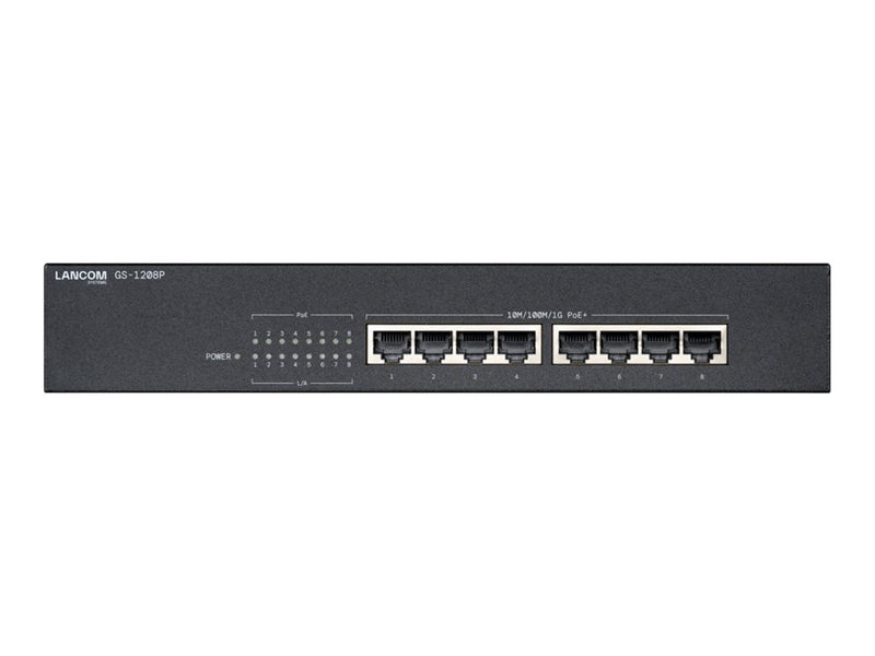 LANCOM Netzwerk-Switch – 8 Ports, leiser Betrieb