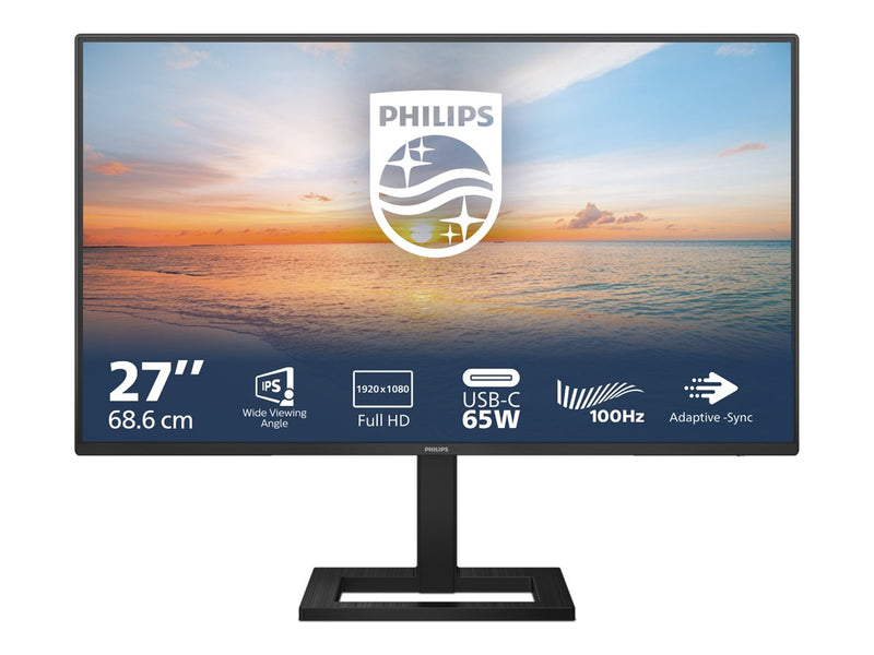 Philips 27" LED-Monitor – Full HD, USB-C, Lautsprecher
