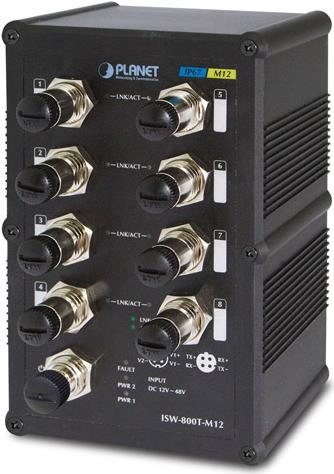 Planet Technology 8-Port Ethernet Switch – robust & wetterfest