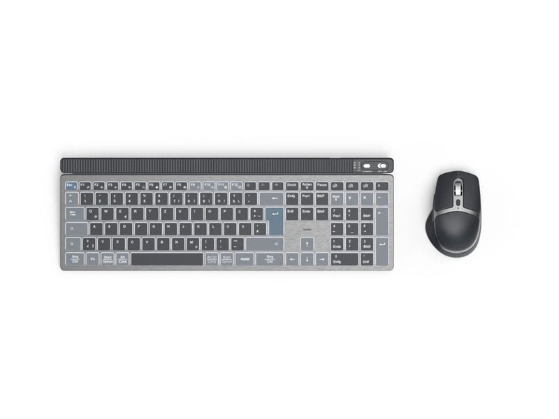 HAMA Kabelloses Tastatur-Maus-Set – LED-Anzeige, Bluetooth