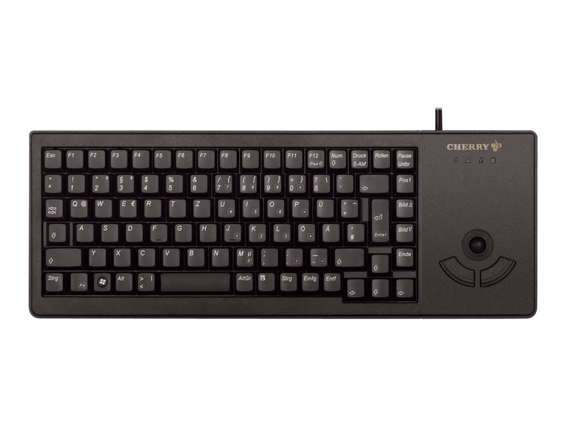 CHERRY Kompakte USB-Tastatur – Integrierter Trackball, programmierbar