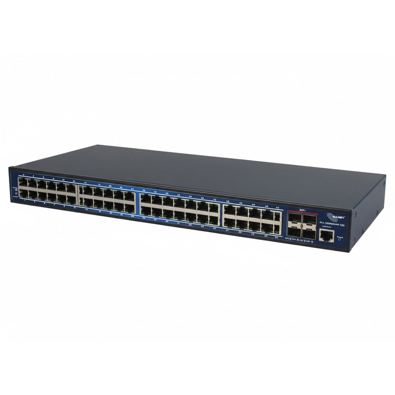 ALLNET 48-Port Netzwerk-Switch – Gigabit LAN, 4x SFP+