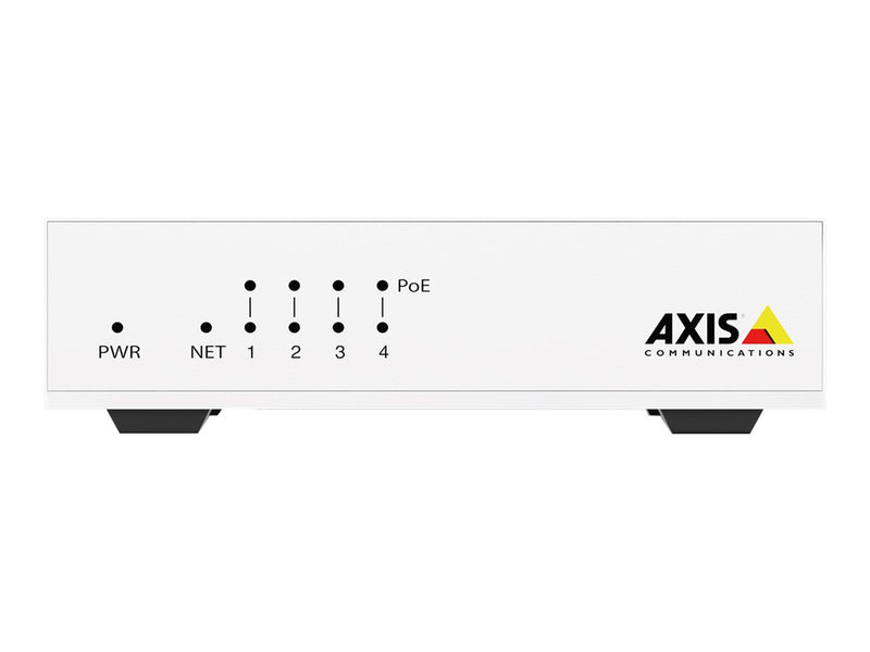 Axis PoE Netzwerk-Switch – Einfacher Anschluss für 4 Kameras