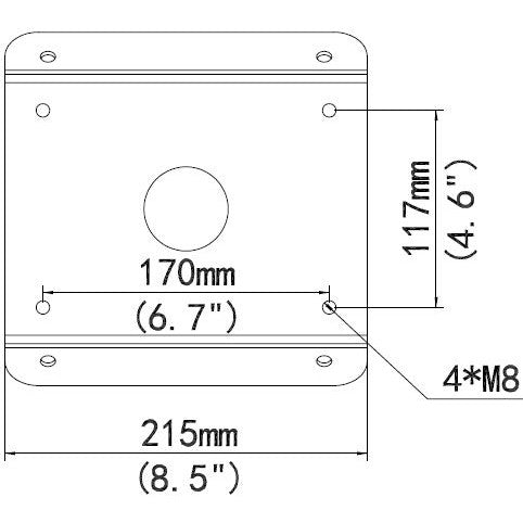 ALLNET Überwachungskamera-Halterung – Eckmontage für flexible Installation