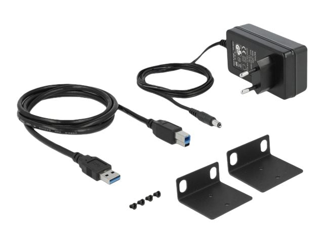 DELOCK 19" Industrie-Hub – 13 USB-Anschlüsse für effiziente Verbindung