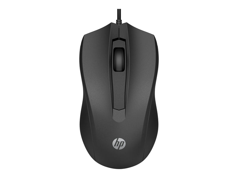 HP 100 Maus – Beidseitig nutzbar, optisch, USB-Anschluss