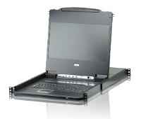 ATEN KVM-Switch-Konsole – 17,3" Display, 8 Anschlüsse