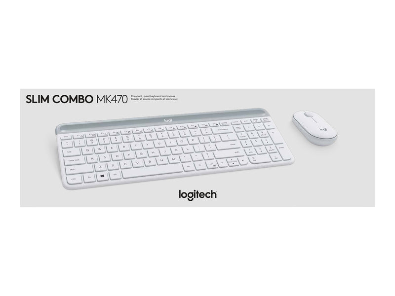 Logitech Kabelloses Tastatur-Maus-Set – Schlankes Design, 10m Reichweite