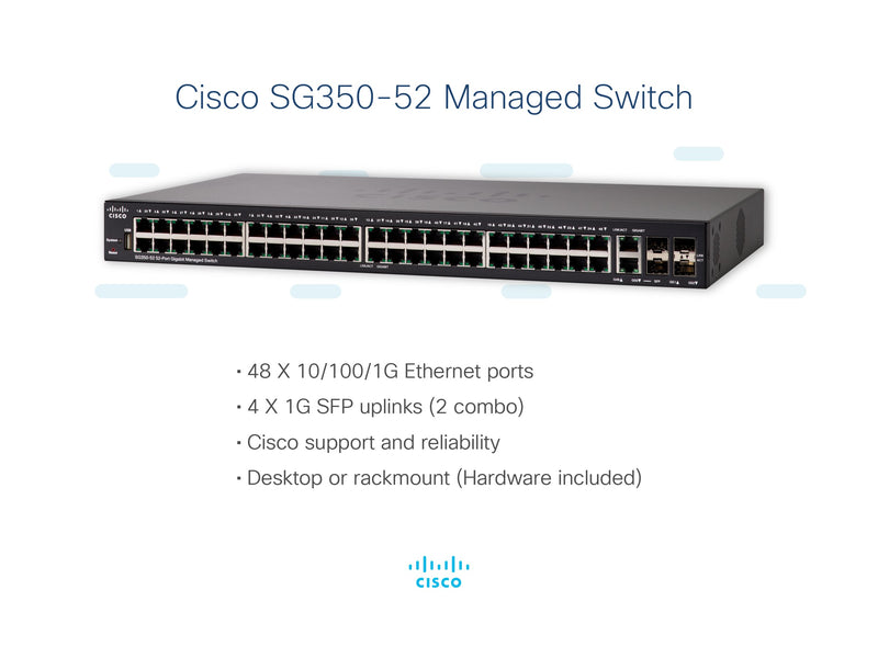 Cisco Gigabit Switch – 52 Ports, für große Netzwerke