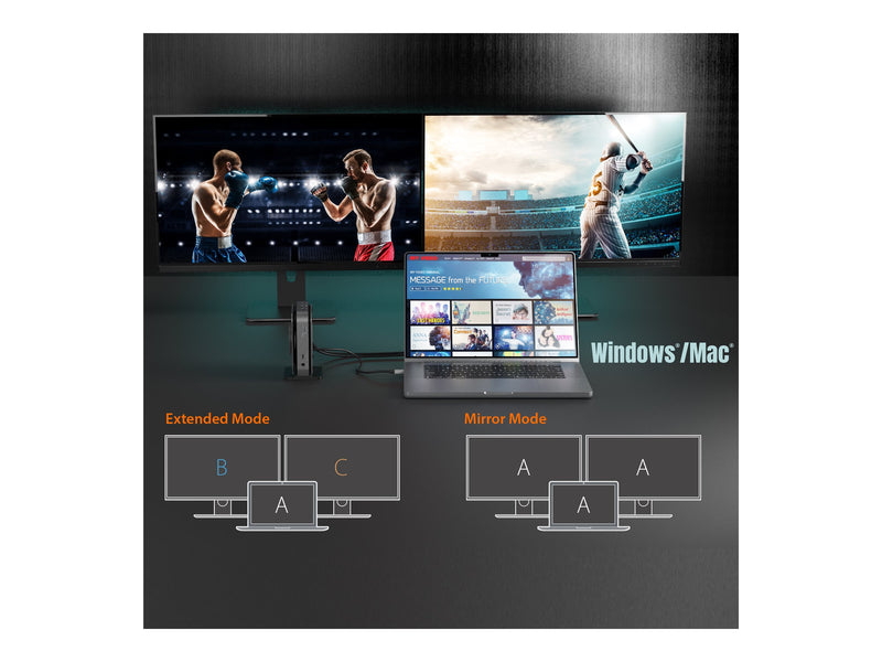 J5 Create USB-C Dock – Dual 4K HDMI, 140W Netzteil