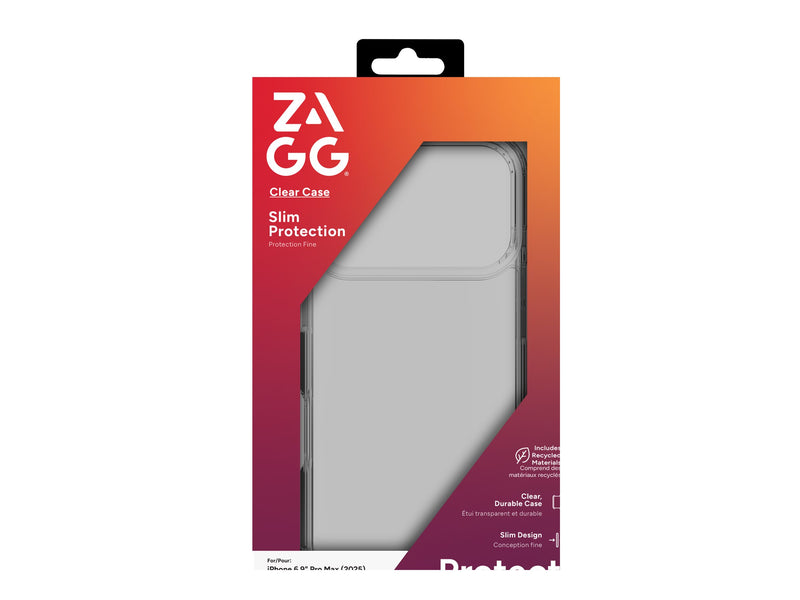 ZAGG Handyhülle für iPhone 17 Pro Max – Klarer Schutz, kabelloses Laden