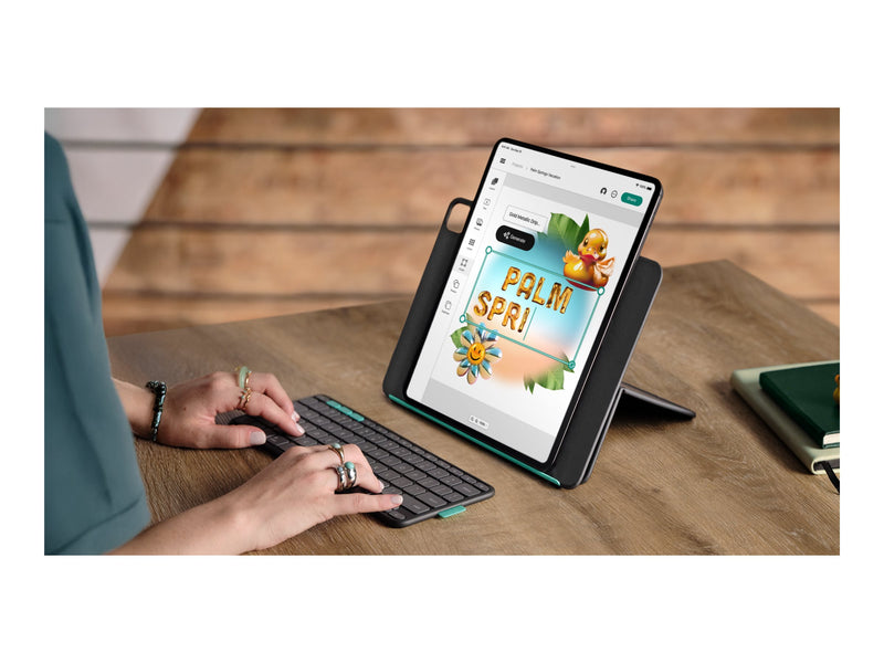 Logitech Flip Folio Tastatur-Case – Abnehmbar, Bluetooth für iPad 13"