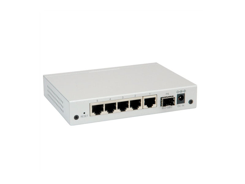 ROLINE Netzwerk-Switch – 5 Gigabit Ports, 1 SFP für schnelle Verbindungen