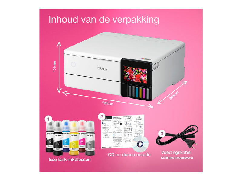 Epson EcoTank Multifunktionsdrucker – Farb-Touchscreen, 6-Farben-Tinte