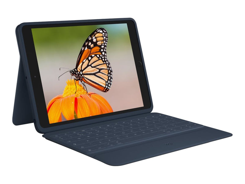 Logitech iPad Schutzhülle mit Tastatur – robust und spritzwassergeschützt