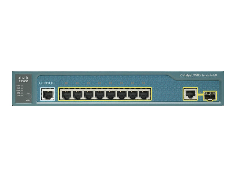 Cisco Catalyst 3560 Switch – 8 Ports, Power over Ethernet