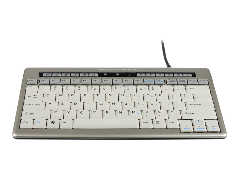 Bakker Elkhuizen S-board 840 – Kompakte USB-Tastatur mit USB-Hub