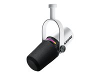 Shure Podcast-Mikrofon – XLR/USB-Anschluss, weiß