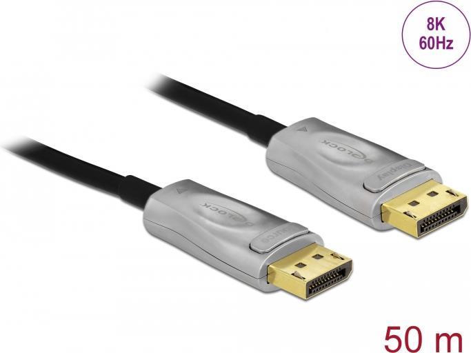 Delock DisplayPort Kabel – 8K, 50 m, halogenfrei