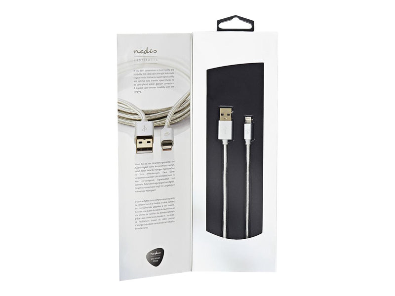 NEDIS Lightning-Kabel – 3 m Länge, USB zu Apple Lightning