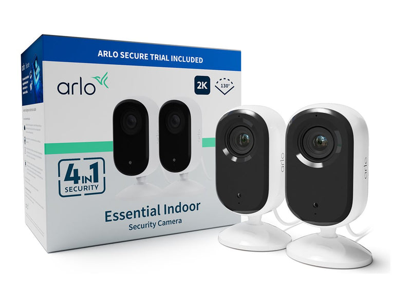 Arlo 2K Indoor-Kamera 2er-Set – WLAN, Zweiwege-Audio